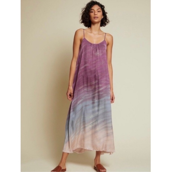 Nation Ltd. Lila Ombré Sateen Maxi Dress - Picture 2 of 13